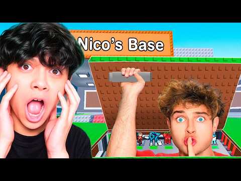 I Built a Secret Base in Roblox Steal a Brainrot! FT. Nico