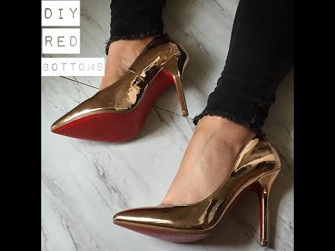 DIY Red Bottom Heels