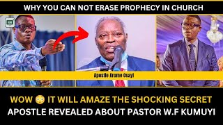 It will amaze you the shocking secret apostle revealed about pastor W.F KUMUYI and prophecy