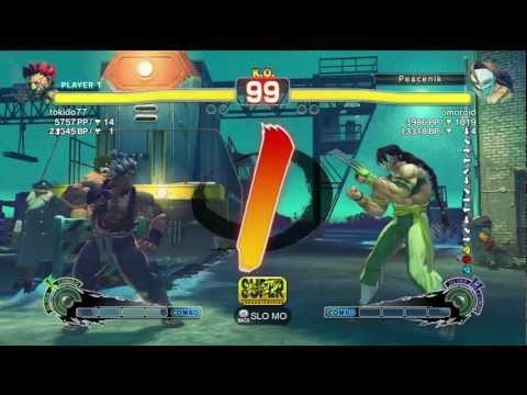 SSF4 AE tokido77 (Akuma) Vs omoroid (Vega)