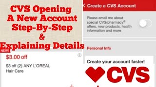 CVS 4 Beginners Opening New Account & Details