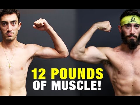 筋肉ビルの体の変形（12 LBSを獲得しました (Muscle Building Body Transformation (GAINED 12 LBS!))