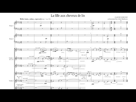 [Full Score] Debussy orch. Colin Matthews - Préludes (complete, 1-24)