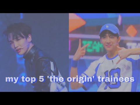 my top 5 ‘the origin - a b or what?’ trainees