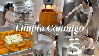 LIMPIA CONMIGO✨ RUTINA DE LIMPIEZA PROFUNDA DE OTOÑO🍂 RECETA PASTA CON CALABAZA Y QUESO FETA