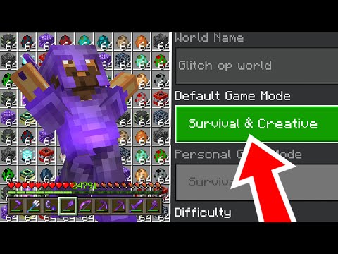 How To Make A 100% Survival World With Full Access To CREATIVE! (And Still Get Achievements)