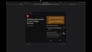 PopTask Google Calendar OAuth Demo