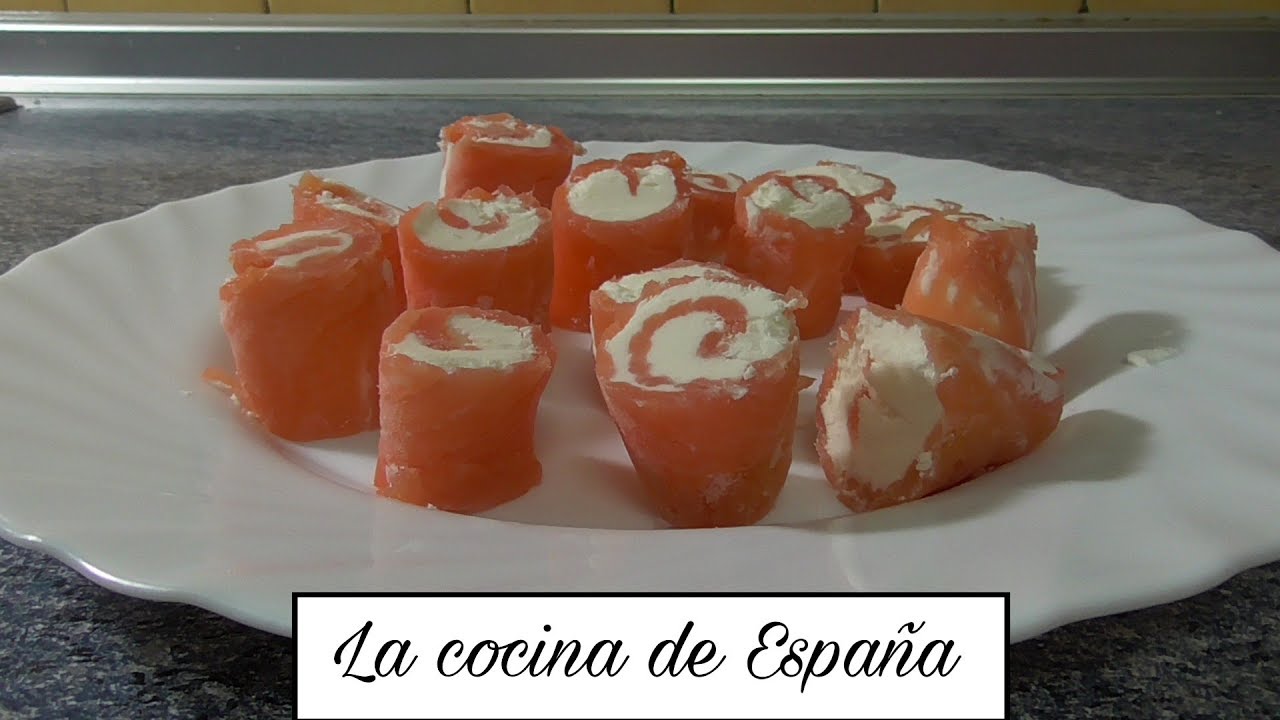 RECETA DE CANAPÉS DE SALMÓN AHUMADO CON QUESO