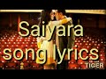 saiyara song lyrics, ek Tha Tiger song saiyara, salman khan, Katrina Kaif, lyrical video