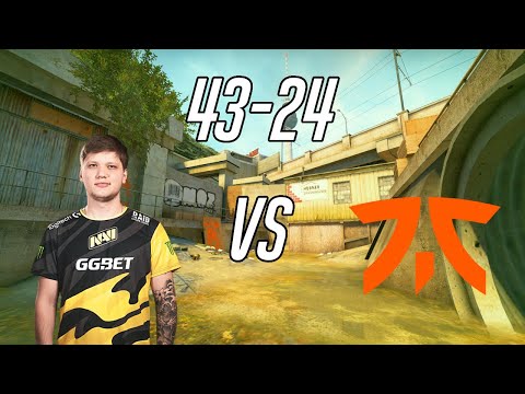 S1mple POV (43-24) on Overpass - NaVi vs. Fnatic @ ESL Pro League S14
