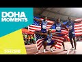 USA Win Men S 4x100m Gold World Athletics Championships 2019 Doha Moments
