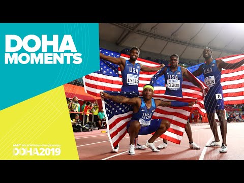 USA Win Men's 4x100m Gold | World Athletics Championships 2019 | Doha Moments