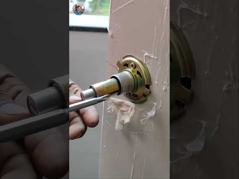 Round lock fitting #lock #shorts #kkfurniture #carpenter  #woodworking