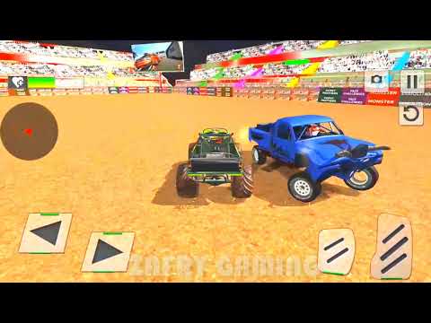 Real Monster Truck Demolition Derby Crash Stunts (Lavel-3) | Enjoy with Crashing Cars | ZAFRY GAMING
