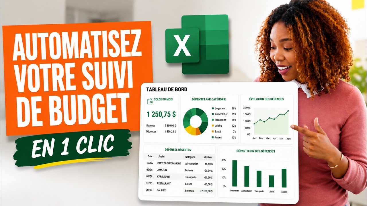 Le fichier EXCEL qui automatise complètement votre suivi de budget