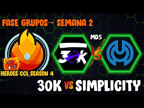 [HeroesCCL Season 4] 30K vs Simplicity [PT-BR] Fase Grupos - Semana #2 | HOTS 2022