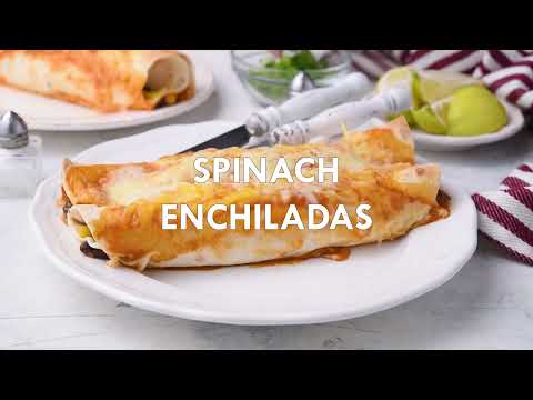Spinach And Black Bean Enchiladas