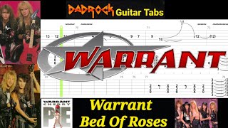 Bed Of Roses - Warrant - Lead Guitar TABS Lesson