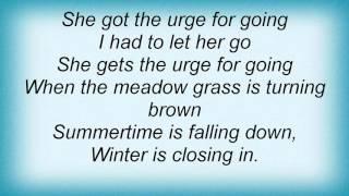 Luka Bloom - Urge For Going Lyrics