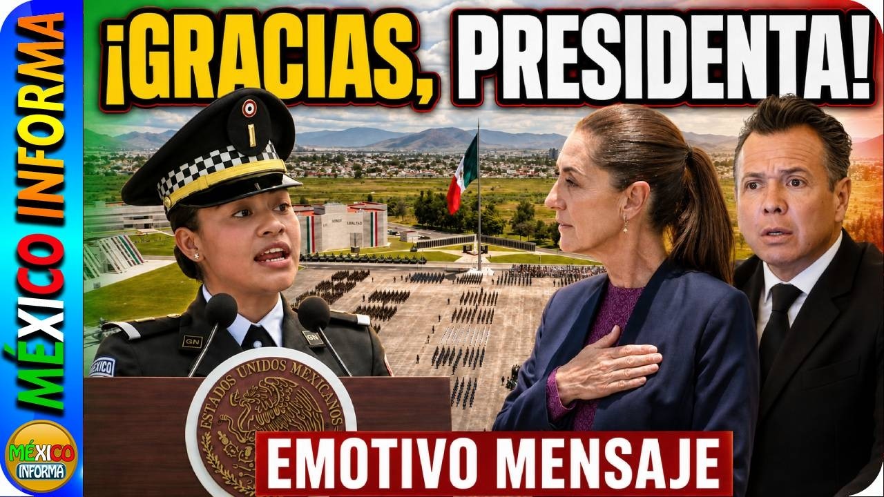 EMOTIVO MENSAJE DE ESTA JOVEN DE LA GUARDIA NACIONAL. ESTO LE DIJO A LA PRESIDENTA: PASÓ EN JALISCO.