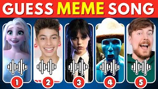 GUESS MEME & WHO'S DANCING 🎵🔥 | Lay Lay, King Ferran, Salish Matter, MrBeast, Skibidi, Wednesday