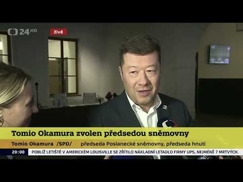 Rozhovor po volbě předsedy Sněmovny