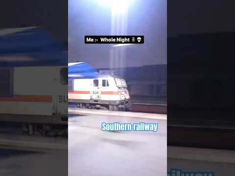 Night ride on WAP-7 Loco Engine | Indian railways | #indianrailways #motivation #shortvideo #travel