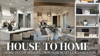 HOUSE TO HOME VLOG | target home decor haul + decorating | modern & cozy |  new year reset 2025