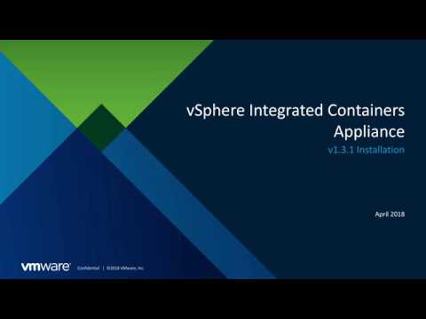 Deploying vSphere Integrated Containers Appliance v1.3.1