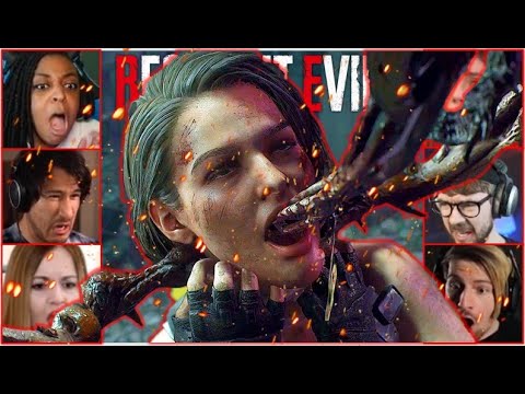 GAMERS REACT To The SPIDER SCENE (18+) Resident Evil 3 Remake Reaction