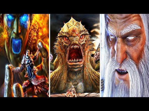 GOD OF WAR 2 Remastered - All Bosses / Boss Fights + Ending