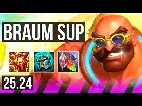 BRAUM & Ashe vs K'SANTE & Caitlyn (SUP) | 16K damage | NA Master | 25.24