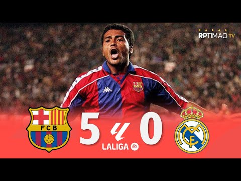 Barcelona 5 x 0 Real Madrid (Romário Hat-Trick) ● La Liga 93/94 Extended Goals & Highlights ᴴᴰ