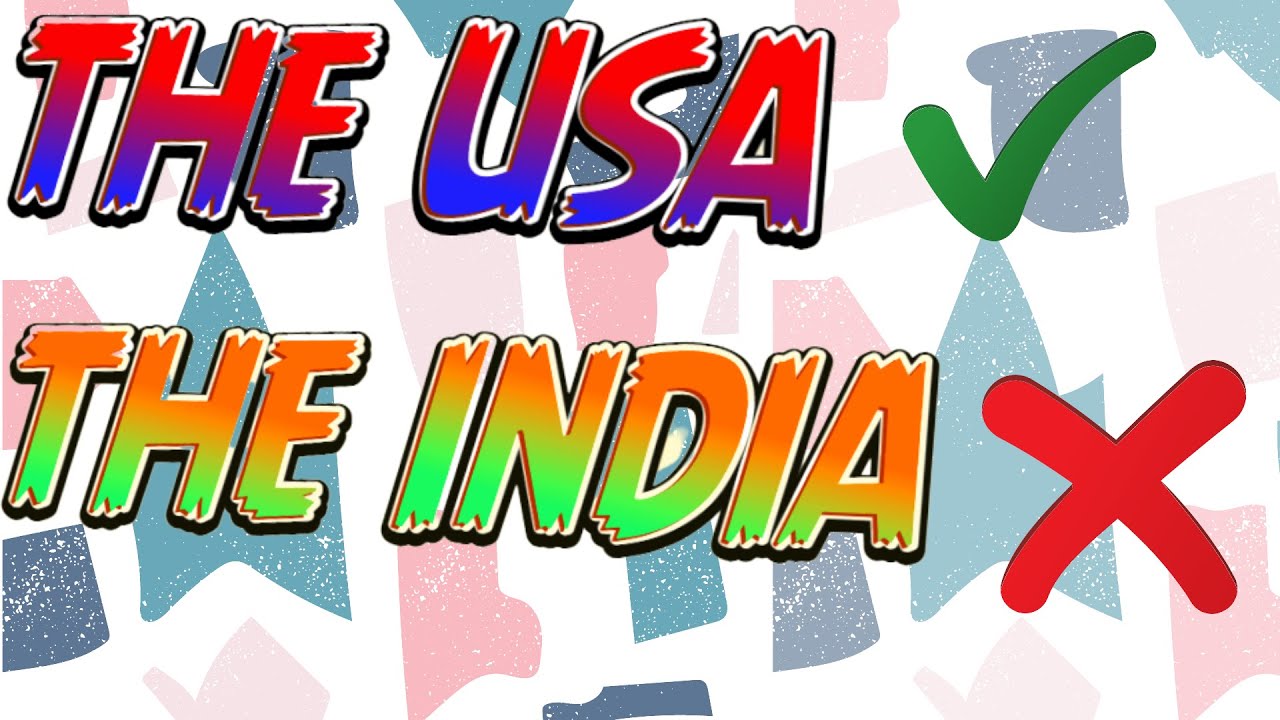 Why we don’t use the with India?