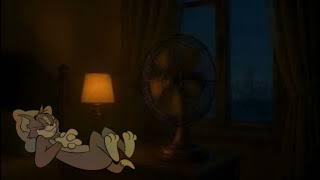 Vintage Fan & Warm Lamp | Cozy Night Bedroom Ambience for Deep Sleep (10 Hours, 4K)
