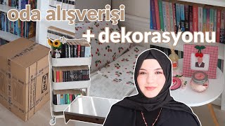 ev alışverişi ve dekorasyon 🛍️🌷 | odamı düzenliyorum! 🍒