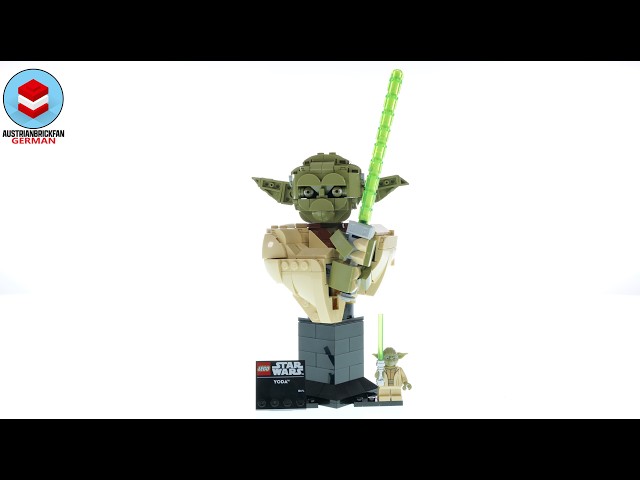 Vídeo relacionado con LEGO Star Wars 75438 Yoda Bust - Display Model Kit for Adults w/Green Lightsaber & Collectible Jedi Master Minifigure - DIY Shelf or Room Decor - Gift Idea for Attack of The Clones Fans