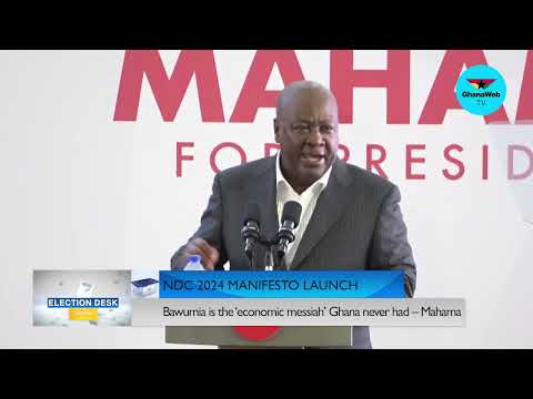 Mahama jabs Bawumia, Akufo-Addo at NDC Manifesto Launch