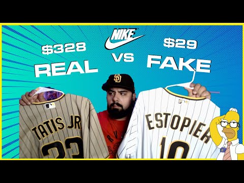 REAL ($384) VS FAKE ($25) | NIKE MLB JERSEY REVIEW