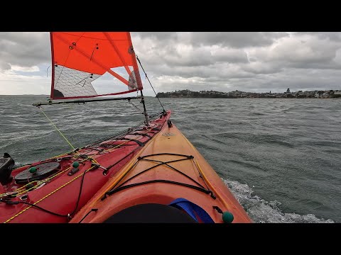 Sea kayaks sailing! Mission Kayaks Eco Bezhig 540 & Perception Acadia 370