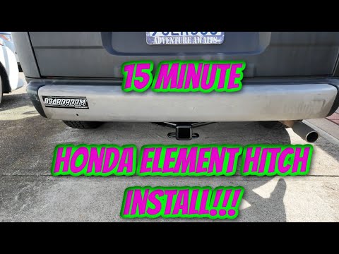 EASIEST Honda Element Hitch Installation! 15 Minutes!