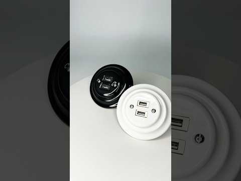 Розетки керамічні прихованого монтажу під USB з рамкою