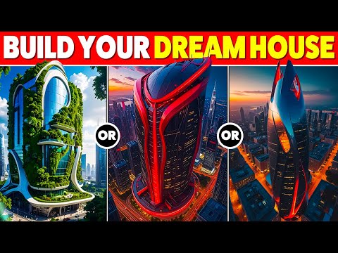 Would You Rather - Build Your $15,000,000 HOUSE 🎥🍽️🚁