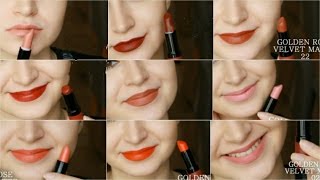 Golden Rose Velvet Matte Ruj Yorumlarım ve Swatchları
