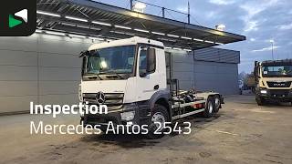 Mercedes-Benz Antos 2543 6X2 HIAB 20t Lift+Steering Axle Euro 6 hook lift truck for sale - Image 4 | Autoline BD Mercedes-Benz Antos 2543 6X2 HIAB 20t Lift+Steering Axle Euro 6 hook lift truck | Image 4 - Autoline