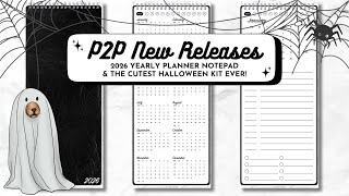 2026 Yearly Planner & an ADORABLE Halloween Sticker Book! 🤩 | Digital Notepad | P2P New Releases!