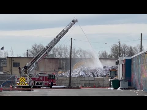 NJ Jersey City Paper Recycling Plant Destroyed By Fire