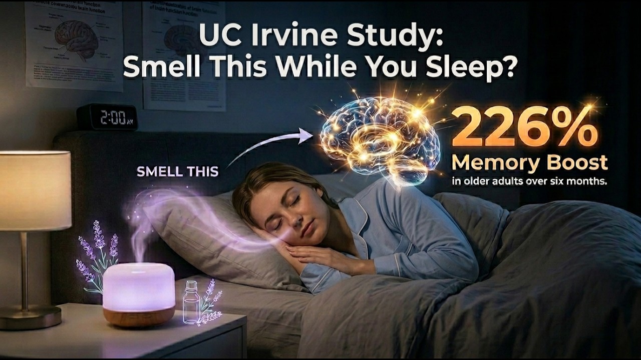 UC Irvine Study: Smell This While You Sleep? 226% Memory Boost 🧠🌙 Nighttime Brain Repair #brain