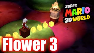 Super Mario 3D World - World Flower 3 - Piranha Creeper Creek after Dark - All Stars Walkthrough