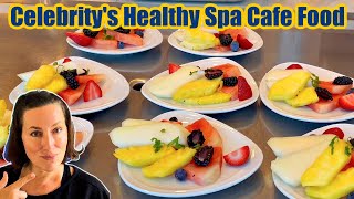 Everything To Eat At THE SPA CAFE On Celebrity Eclipse! (Healthy Food Options)